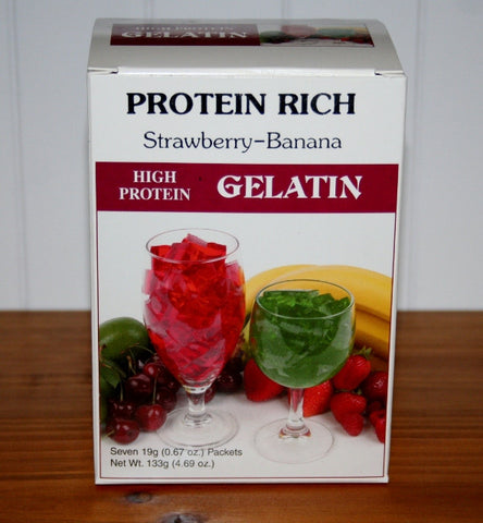 Protein Jello-Strawberry Banana